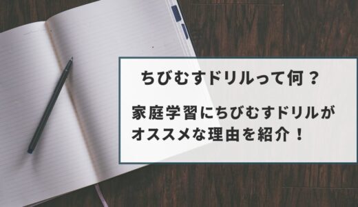 ちびむすドリルって何？家庭学習にちびむすドリルがオススメな理由を紹介！