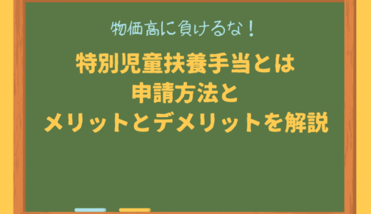 特別児童扶養手当とは？申請方法とメリットとデメリットを解説